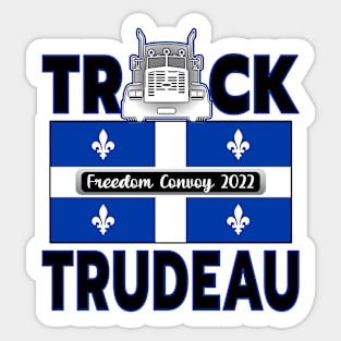 TRUCK TRUDEAU QUEBEC FLAG  FREEDOM CONVOY 2022 STICKERS MAGNETS SHIRTS CAPS Sticker